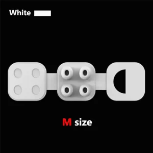 שתי זוגות גומיות סילקון לאיירפודס פרו / פרו 2 מידה M
