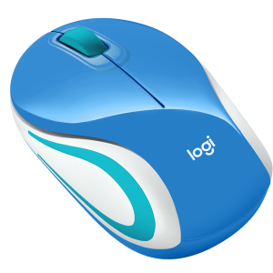 עכבר אלחוטי Logitech Wireless M187 בצבע כחול