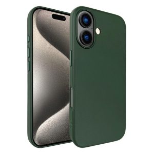 כיסוי דמוי עור אקסלוסיבי עבור iphone 16 תומך Magsafe בצבע ירוק