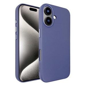 כיסוי דמוי עור אקסלוסיבי עבור iphone 16 תומך Magsafe בצבע סגול