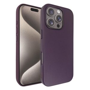 כיסוי דמוי עור אקסלוסיבי עבור iphone 16 Pro Max תומך Magsafe בצבע יין