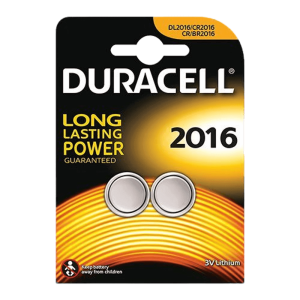 זוג סוללות ליתיום DURACELL CR2016