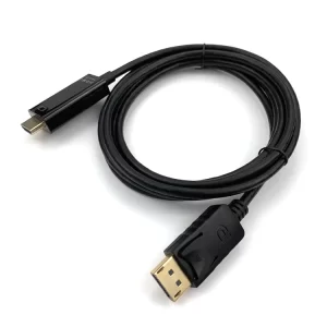 כבל DP to HDMI 4K בארוך 1.8M בצבע שחור