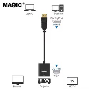 מתאם DP זכר ל VGA נקבה