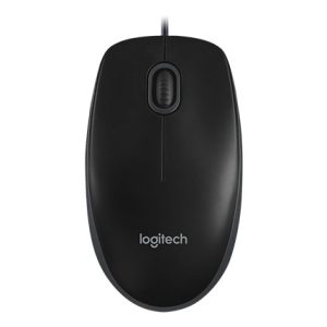 עכבר חוטי Logitech B100 Optical שחור