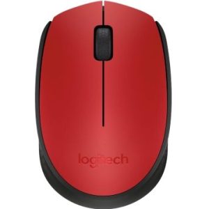 עכבר אלחוטי Logitech Wireless M171 בצבע אדום ושחור