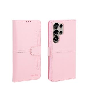 כיסוי ספר עבור Samsung S25 Plus בצבע ורוד מבית Pouchino