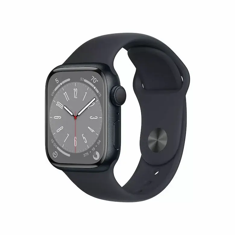 שעון חכם אפל Apple Watch Series 8 GPS + Cellular 41mm בצבע Midnight Aluminium Case עם Midnight Sport Band