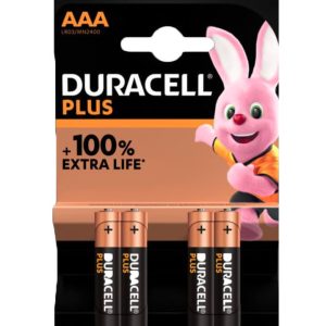 רבעיית סוללות DURACELL PLUS AAA