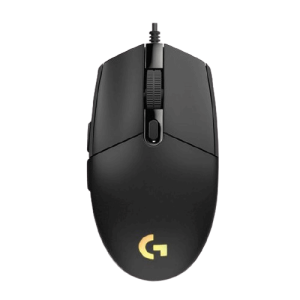 עכבר גיימינג ‏חוטי LogiTech G102 Lightsync בצבע שחור