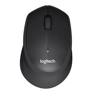 עכבר אלחוטי אופטי Logitech M330 Silent Plus בצבע שחור