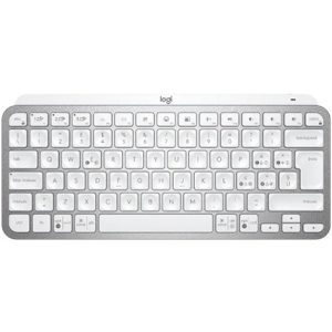 מקלדת אלחוטית Logitech MX Keys Mini Bluetooth בצבע Pale Gray