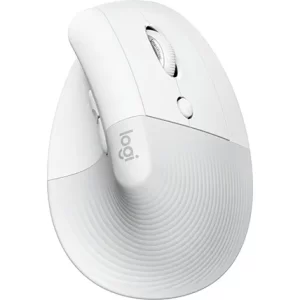 עכבר ארגונומי אנכי אלחוטי Logitech Lift Vertical For Mac בצבע לבן