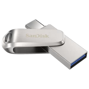 התקן בנפח DUAL USB3.1/TYPEC LUXE 256GB מבית SanDisk בעיצוב קל ונשלף