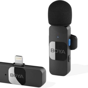 מיקרופון דש Boya V1 Lightning מאושר אפל שנה אחריות