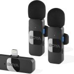 מיקרופון דש כפול Boya V2 Lightning מאושר אפל שנה אחריות