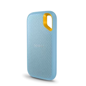 כונן חיצוני SanDisk Extream 1T SSD E61 1050MB/s בצבע תכלת