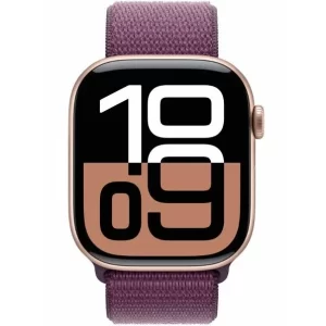 שעון חכם Apple Watch Series 10 GPS 42mm Rose Gold Aluminium Case with Plum Sport Loop
