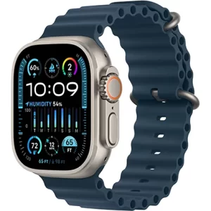 שעון חכם אפל Apple Watch Ultra 2 GPS + Cellular 49mm בצבע  Titanium Blue Ocean Band
