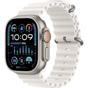 שעון חכם אפל Apple Watch Ultra 2 GPS + Cellular 49mm בצבע  Titanium White Ocean Band