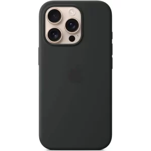 כיסוי מקורי iPhone 16 Pro Max Silicone Case with MagSafe - Black